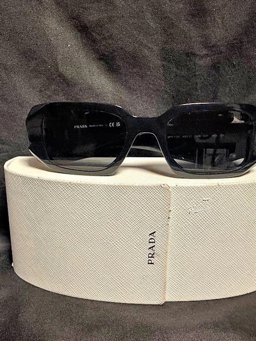 Prada Symbole PR 17WS Sunglasses Black & White Sunglasses